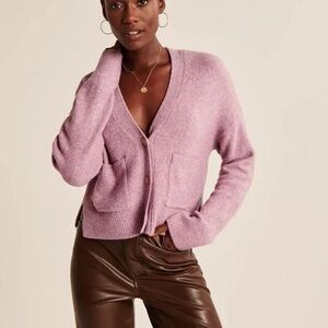 Abercrombie & Fitch Pink Cardigan Sweater